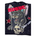 Men "Rogue" French Terry Crop Tee W/ RhineStone