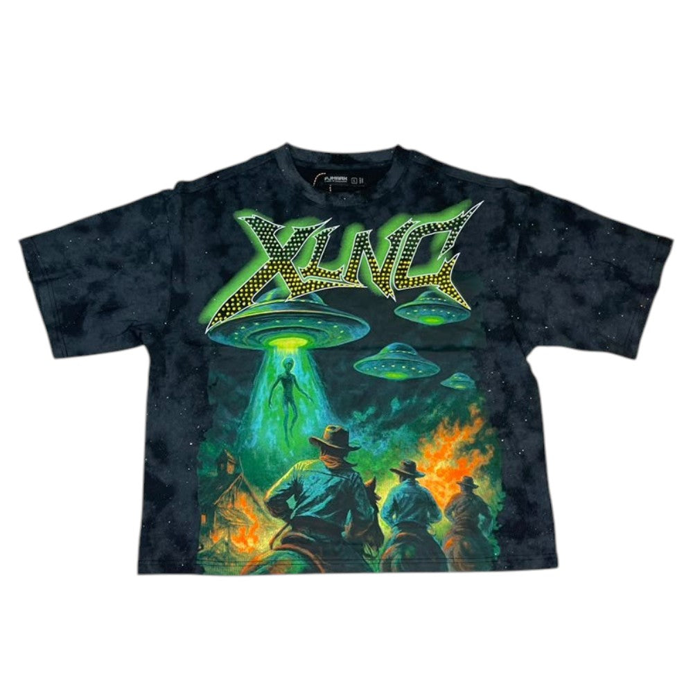 Men "Exellence" Tee W/ Sparkles + Rhine stone