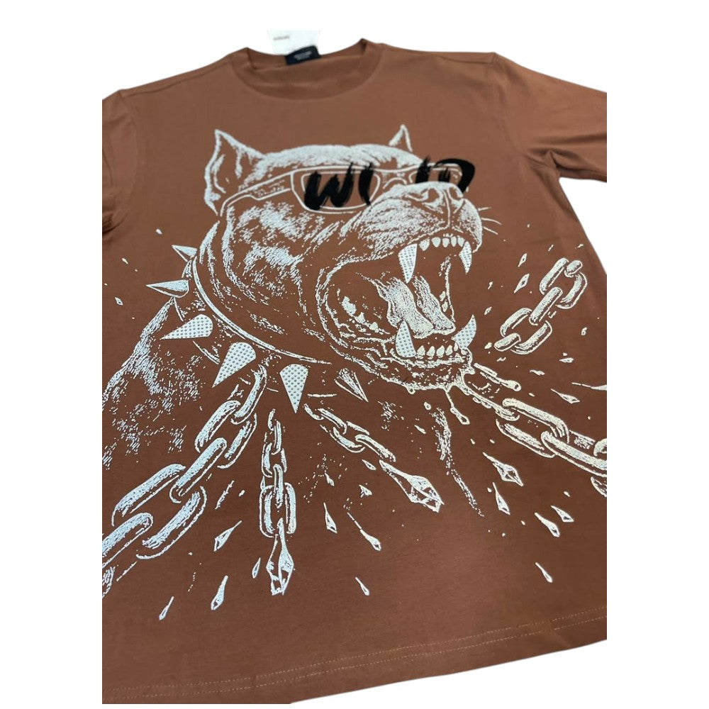 Men Slim Fit "Wild" PitBull W/Rhine Stone