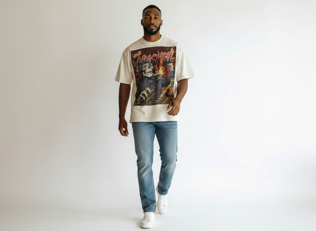 OatMeal Judgement  french terry t shirt
