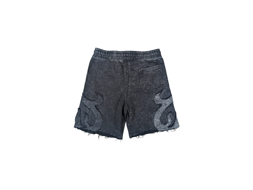 Men "Saint" French Terry Shorts W/Rhinestone