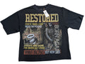 Men "RESTORED" OVERSIZE TEE W/Transparent Stones
