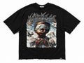 "Highly Existence" Cropped Over Size Heavy Weight Street Wear Tee W/RhineStone